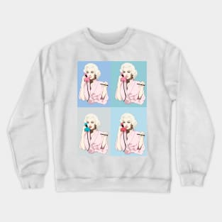 Marilyn Monroe phone pop art Crewneck Sweatshirt